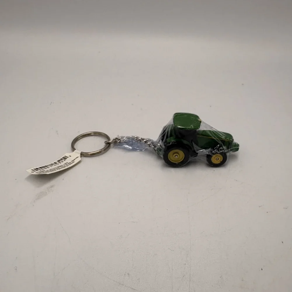 TOMY John Deere Die Cast Lawn Tractor Keychain Green Farm Country 90s